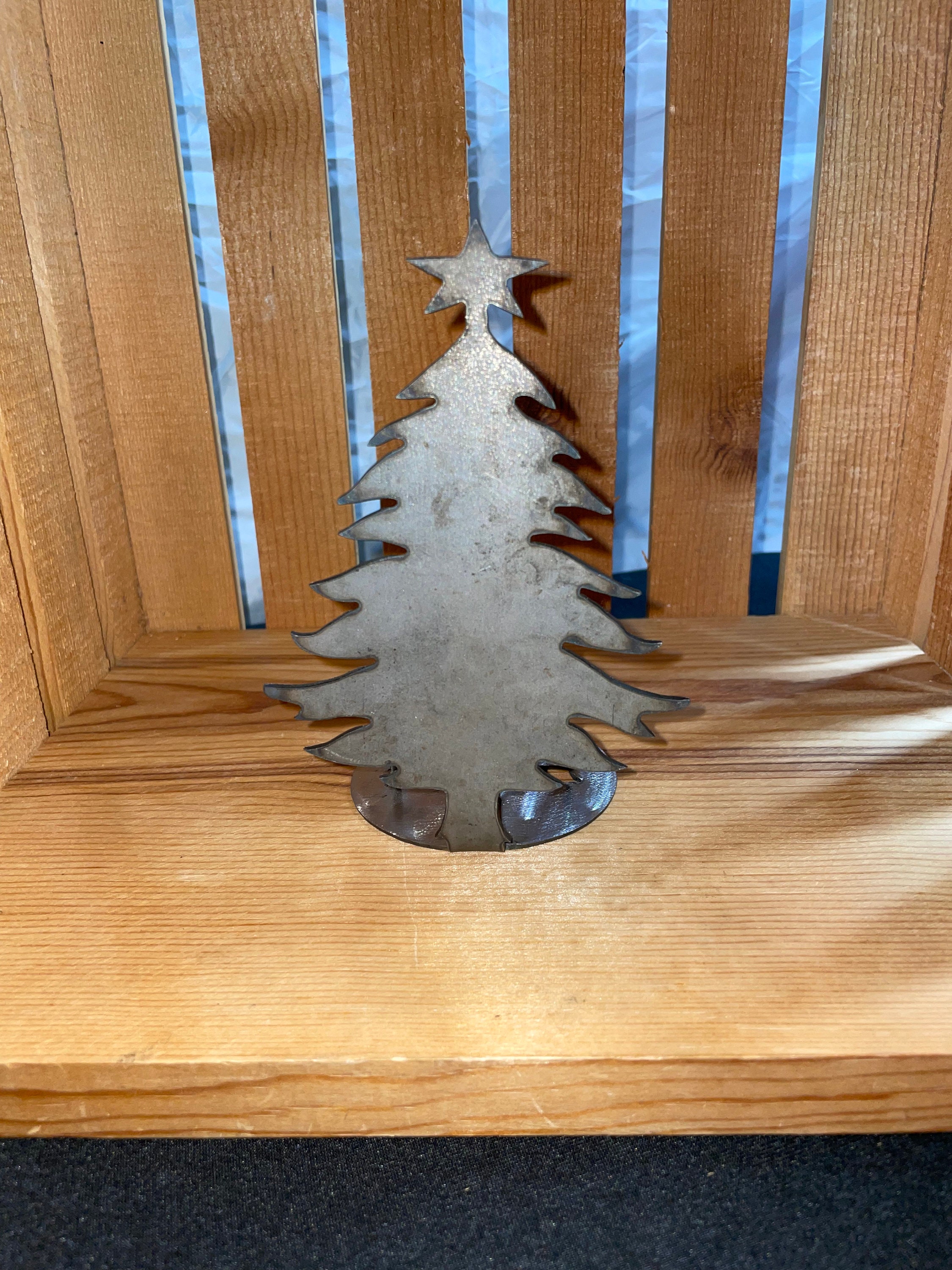Metal Christmas Tree Tea Light Holder Etsy