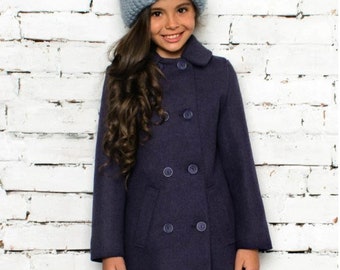 Mila coat in indigo