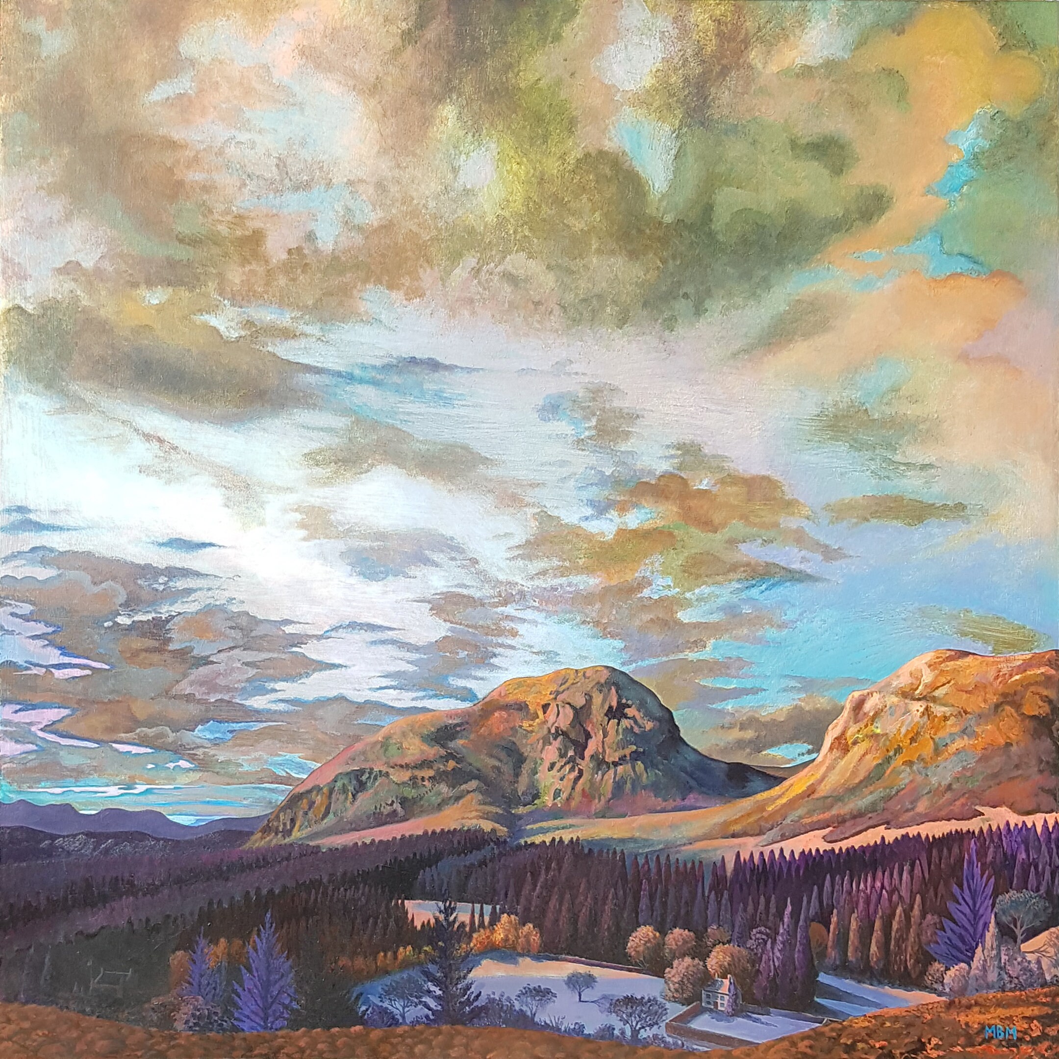 Limited Edition Print of My Painting 'sunset Over Etsy