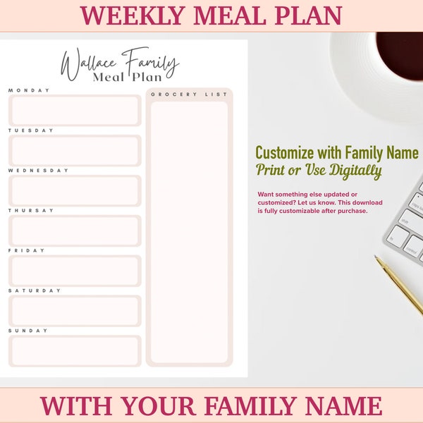 Custom Family Plan Template Etsy Custom Family Plan Template Etsy
