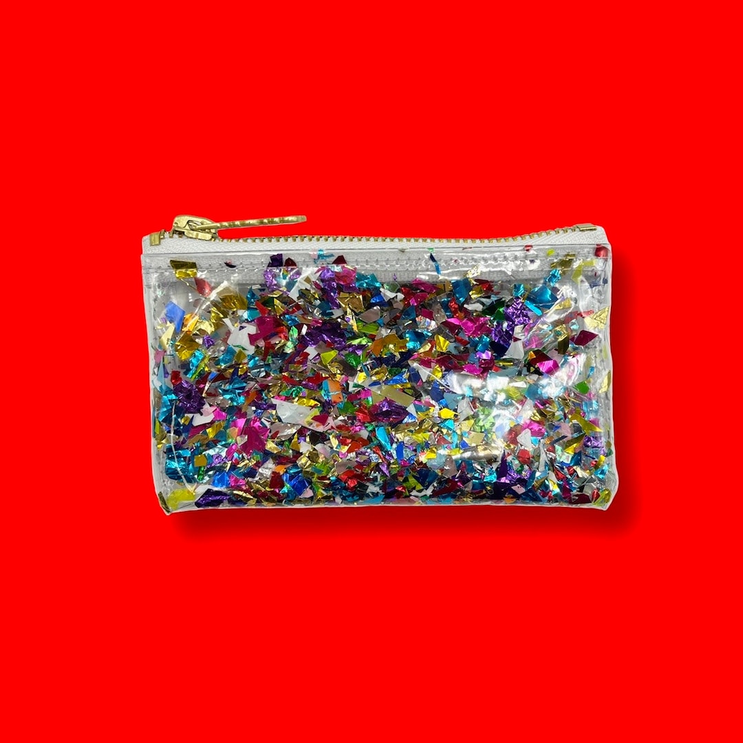 The Confetti Clear Carry All Vinyl Tote Bag