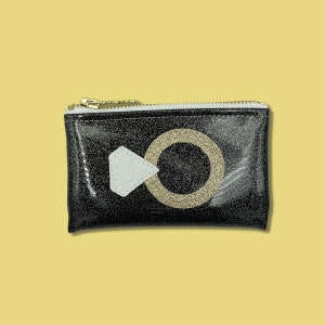 Llavero con anillo de diamantes - regalo para recién casados - lindo tarjetero - regalo de novia brillante - bolsa para anillo de diamantes - pequeño regalo de compromiso - brillo