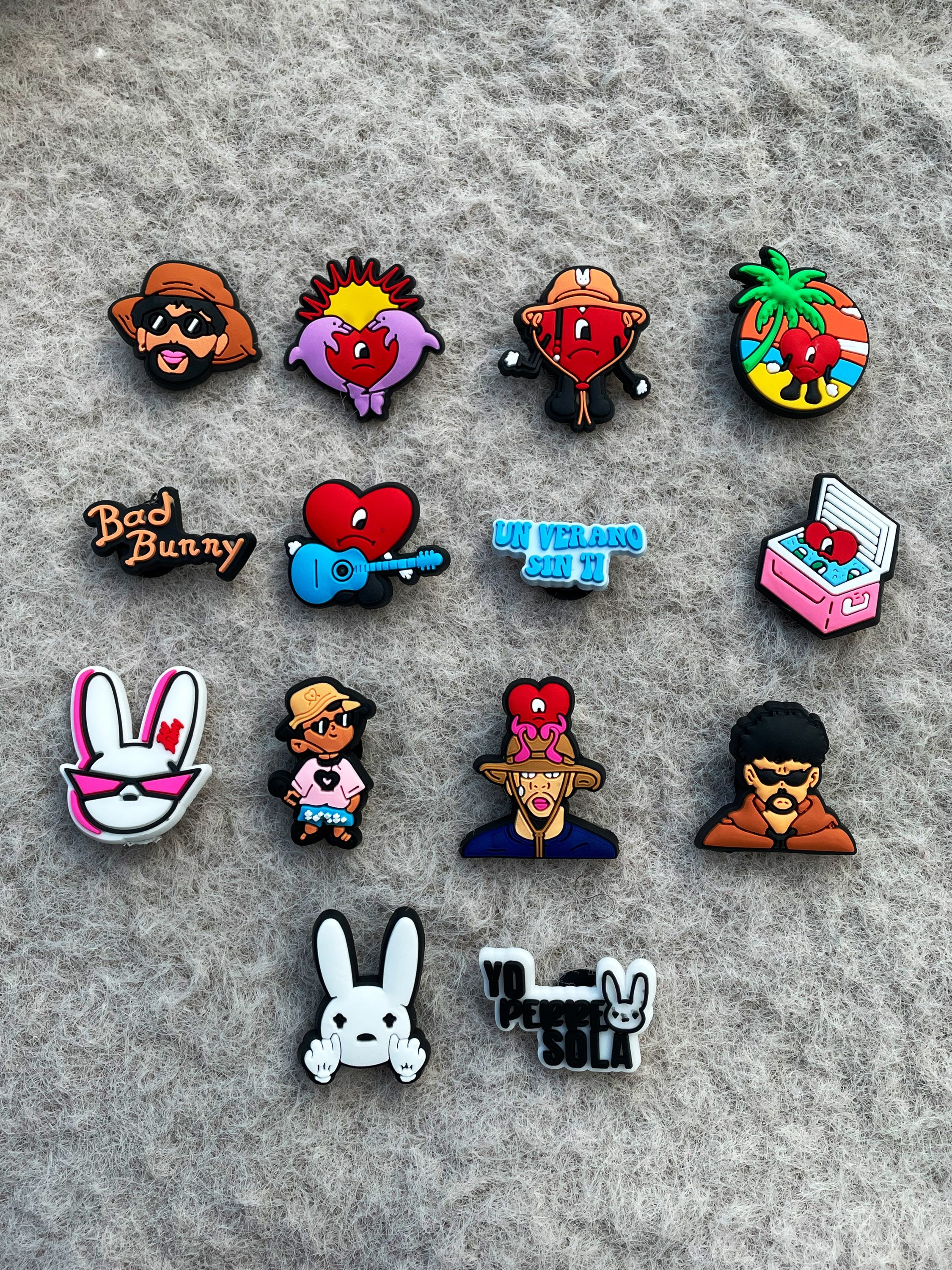 bad bunny 6 croc charms *mystery pack*
