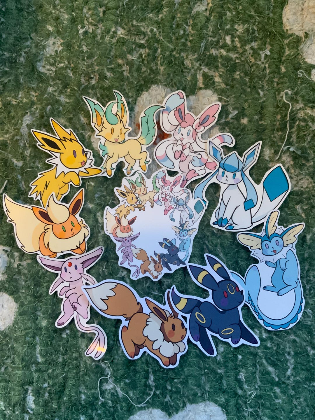 Eeveelutions Stickers: Semi-waterproof - Etsy
