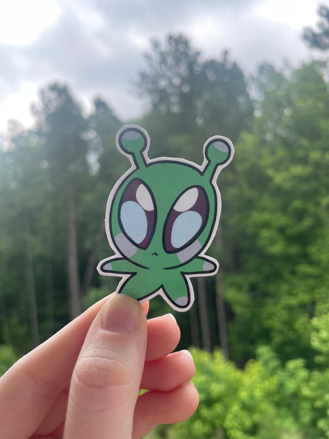 Mini Alien Sticker - Etsy