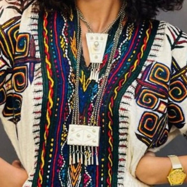 Sanka Diri • ሳንቃ ድሪ | Traditional Amhara Ethiopian Double Layer Amulet Pendant Necklace