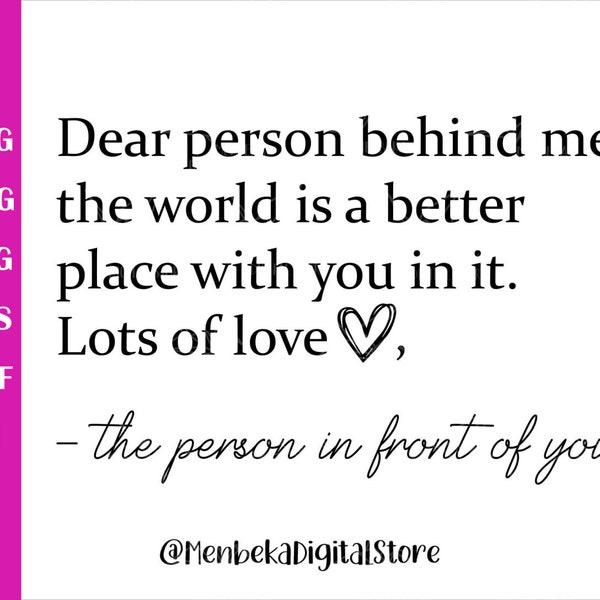 Dear You Card - Etsy