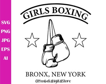 Rachel Green Inspired Girls Boxing Svg, Girls Boxing Svg, Cricut, Silhouette, Clip Art, Svg Files, Png, Jpg, Digital Download, Cuttable File