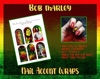 Marley Nail Accents-Waterslide Decals-Nail Art-Nail Wraps-Cute Nails-Custom Nail Decals-Fast Shipping