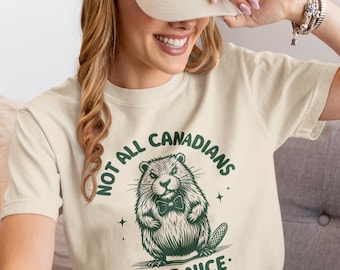Funny Canadian Beaver T-Shirt: Sarcastic Humor Tee