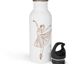 Personalized Stainless Steel Water Bottle for Dancers, Ballerina Gift, Dance Competition tumbler