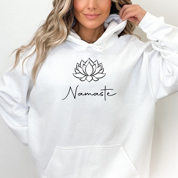 Namaste Sweatshirt, Namaste Hoodie, Yoga T Shirt, Yoga Sweatshirt,  Meditation Shirt, Mother's Day Gift, Yoga Hoodie, Spiritual Sweatshirt 