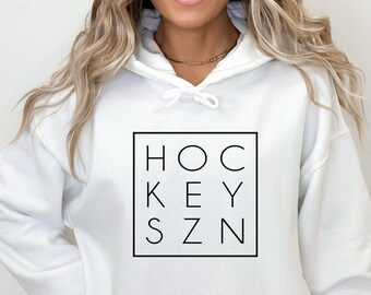 Hockey SZN Sweatshirt, Hockey Season Hoodie, Hockey Season Crewneck, Hockey Mom Sweater, Hockey Mom, Hockey Hoodie, Hockey Mom Hoodie