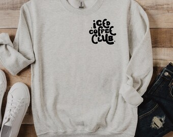 Iced Coffee Lover Sweatshirt, Iced Coffee Hoodie, Iced Coffee Lover Shirt, Iced Coffee Club Sweater, Iced Coffee Club Sweatshirt, Coffee Tee