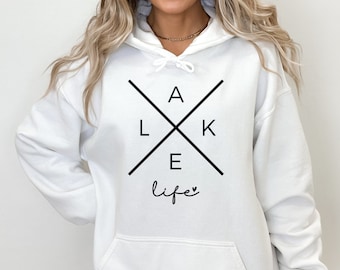 Lake Life Sweatshirt, Lake Life Hoodie, Lake Life T-shirt, Life is Better at the Lake, Cottage Hoodie, Camping Sweatshirt, Camping Hoodie