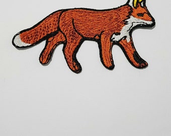 Fer à repasser de renard brodé sur badge coudre sur patch Vêtements d’animaux Broderie Applique
