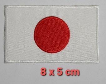 Japan Flag Embroidered Iron / Sew On Patch Japanese Karate GI Suit T Shirt Badge