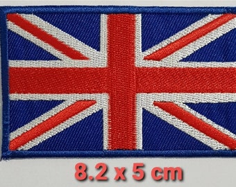 Union Jack Flag Patch UK GB England Embroidered Iron Sew On British badge