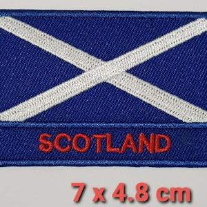 Bandera de Escocia Costura de hierro bordado en parche Camiseta escocesa Kilt Coat Bag Insignia