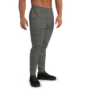 Chainmail Pattern Men&#39;s Joggers, pants leggings