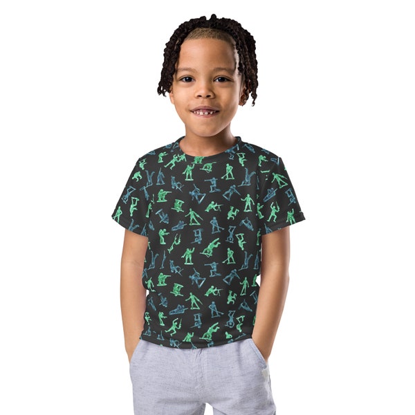 Kids crew neck t-shirt Classic Army Men Toys, Toy Soldier t-shirt, Army men toys, Boys t-shirt, kids military shirt, kids print, kids toys