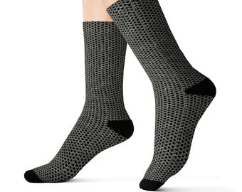 Chainmail Print Pattern Sublimation Socks