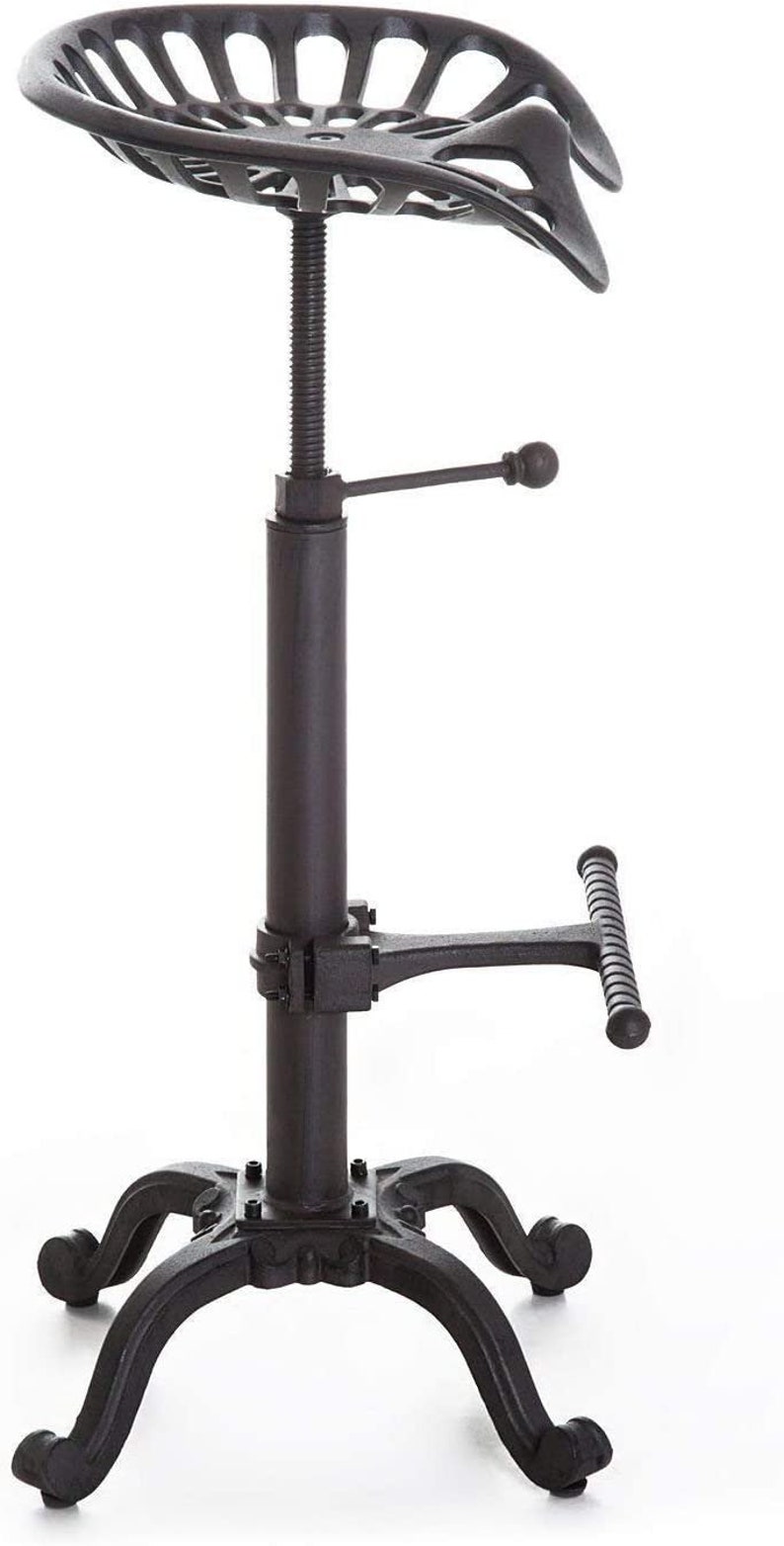 Rustic Industrial Tractor Seat Bar Stool Farmhouse Cast Iron Etsy