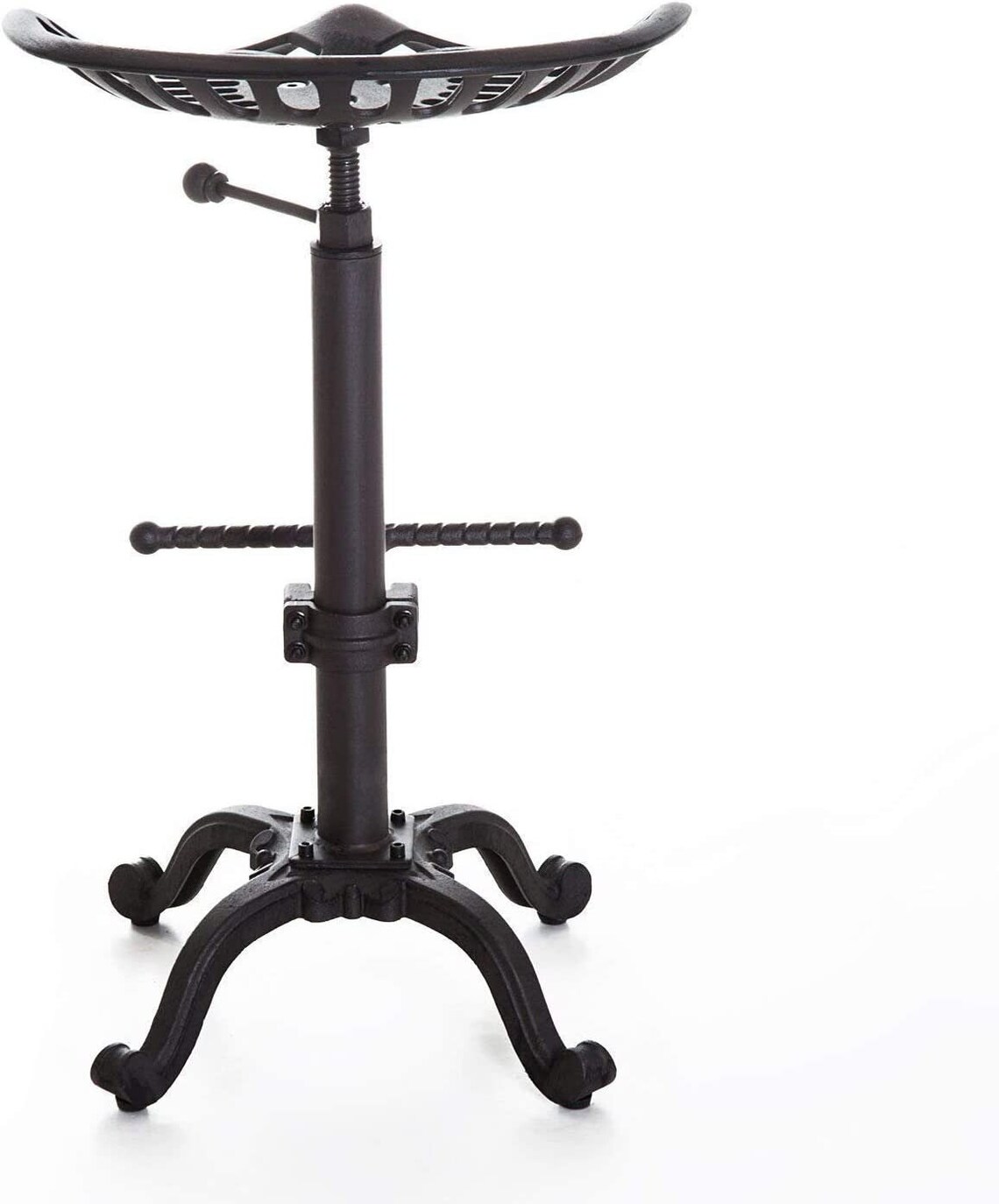 Rustic Industrial Tractor Seat Bar Stool Farmhouse Cast Iron Etsy