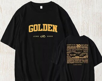 Jungkook Golden Album T Shirt, Jungkook Shirt