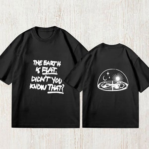 The Earth Is Flat Didn't You Know That T Shirt Agust D Graphic Tee