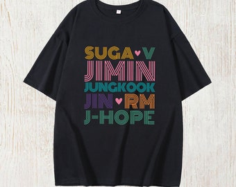 Suga V Jimin Jungkook Jin RM J-Hope camiseta