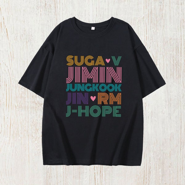 Suga V Jimin Jungkook Jin RM J-Hope T Shirt