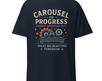 Carousel Progress Innovations Department | theme park shirt | Glidan