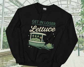 Get In Loser, we gaan leren over sla-sweater • Living With the Land-geïnspireerd • Disney-sweater met humor voor volwassenen