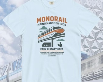 Onderhoudsafdeling monorail | Shirt met parkthema | Comfortkleuren