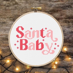 Santa Cross Stitch Pattern, Funny Christmas Cross Stitch Chart, Digital Download PDF, Funny Cross Stitch, Christmas Embroidery DIY Gift P116