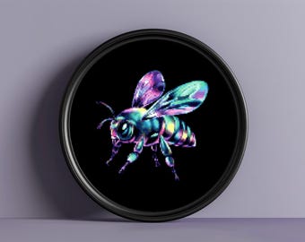 Bumble Bee Cross Stitch Pattern: Pastel Neon Embroidery DIY (Instant Download PDF) P132