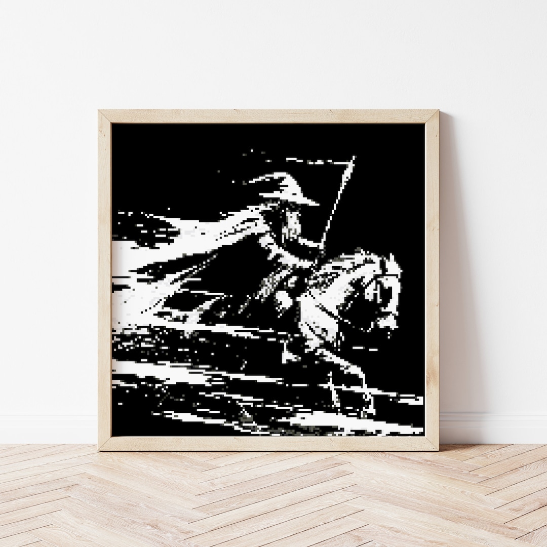 Lord of the Rings Cross Stitch Pattern Gandalf Fantasy Hobbit