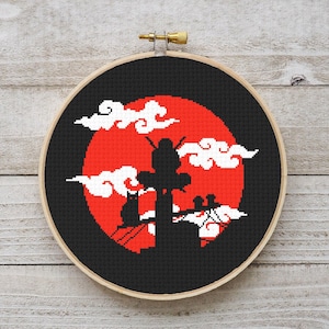 Ninja Cross Stitch Pattern, Anime Cross Stitch Chart, Manga Cross Stitch PDF, Instant Download PDF, Embroidery, Counted Cross Stitch, DIY