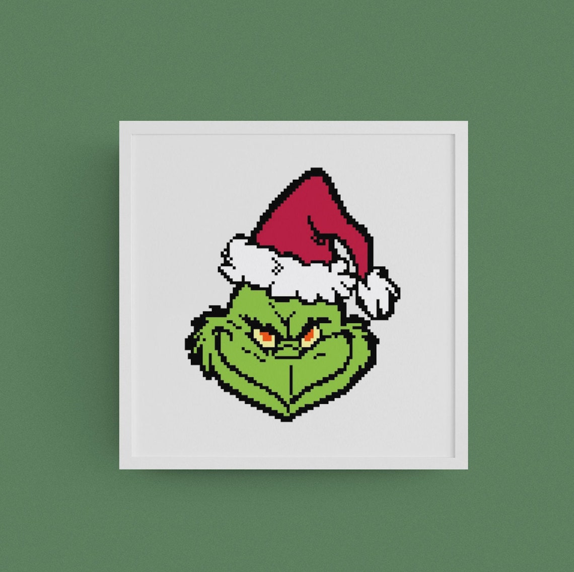 Grinch Cross Stitch Pattern Holiday Cross Stitch Chart Etsy