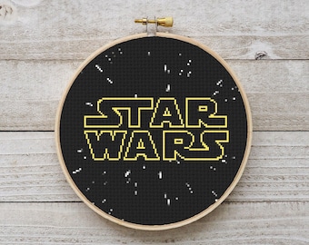 Star Wars Cross Stitch Pattern, Movie Sci-Fi Embroidery DIY Nerdy (Digital Download PDF)