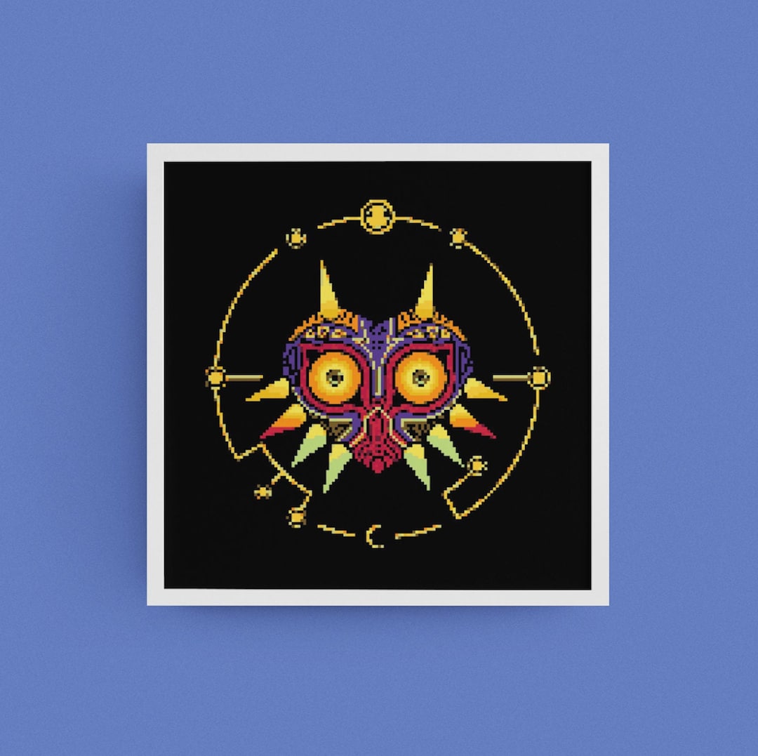Majora's Mask Cross Stitch Pattern Zelda Cross Stitch Etsy
