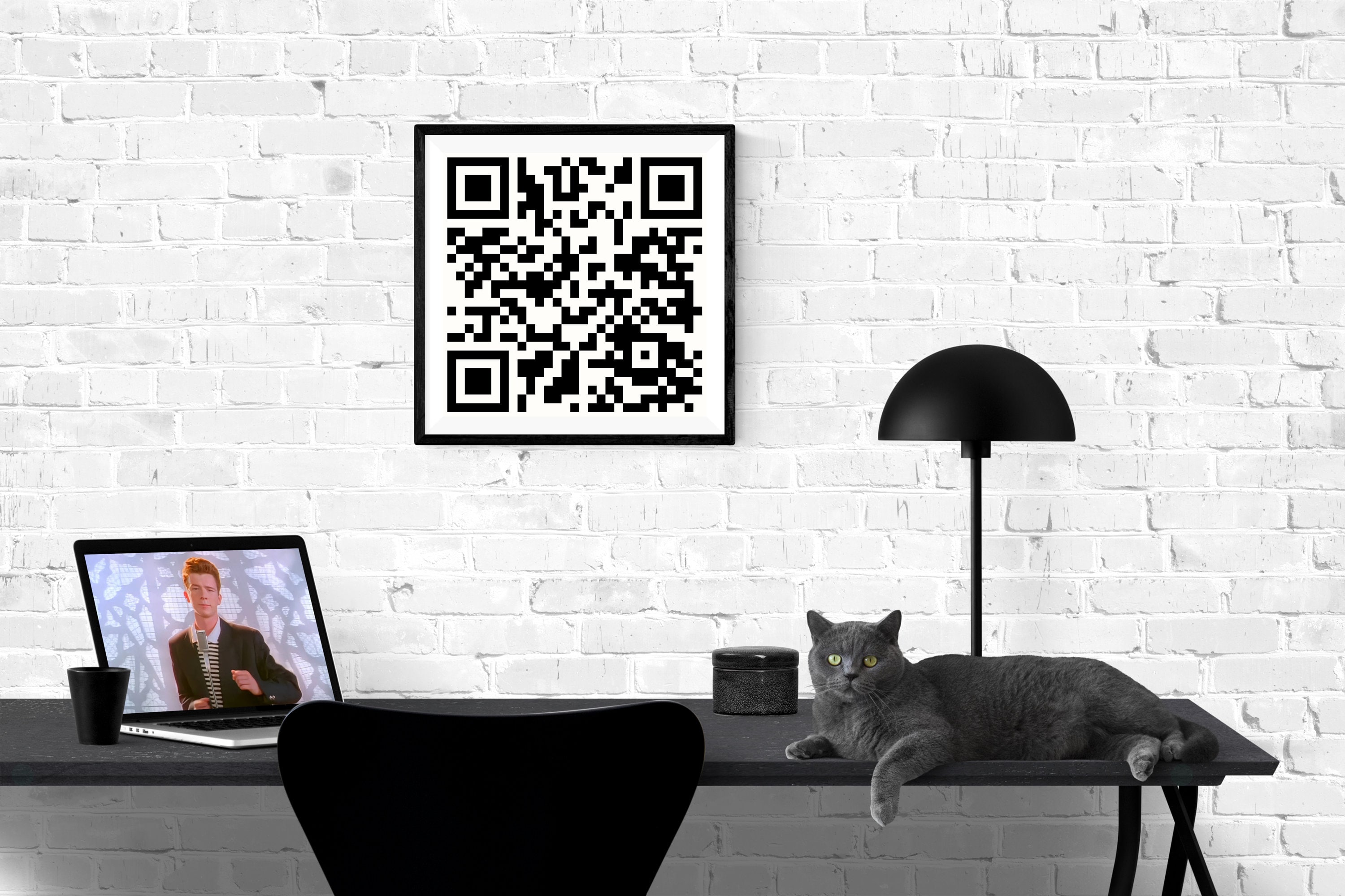 Rick Roll QR Code Cross Stitch Pattern - Etsy