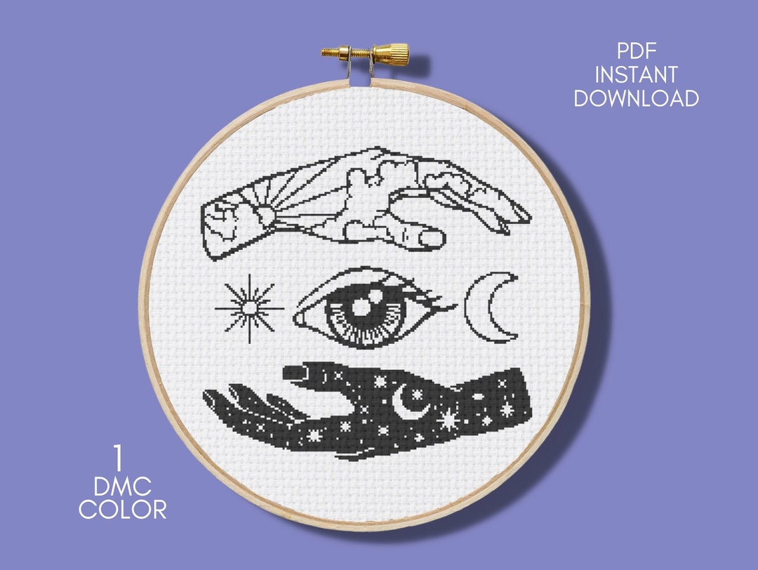 Celestial Cross Stitch Pattern, Counted Cross Stitch, PDF Instant ...