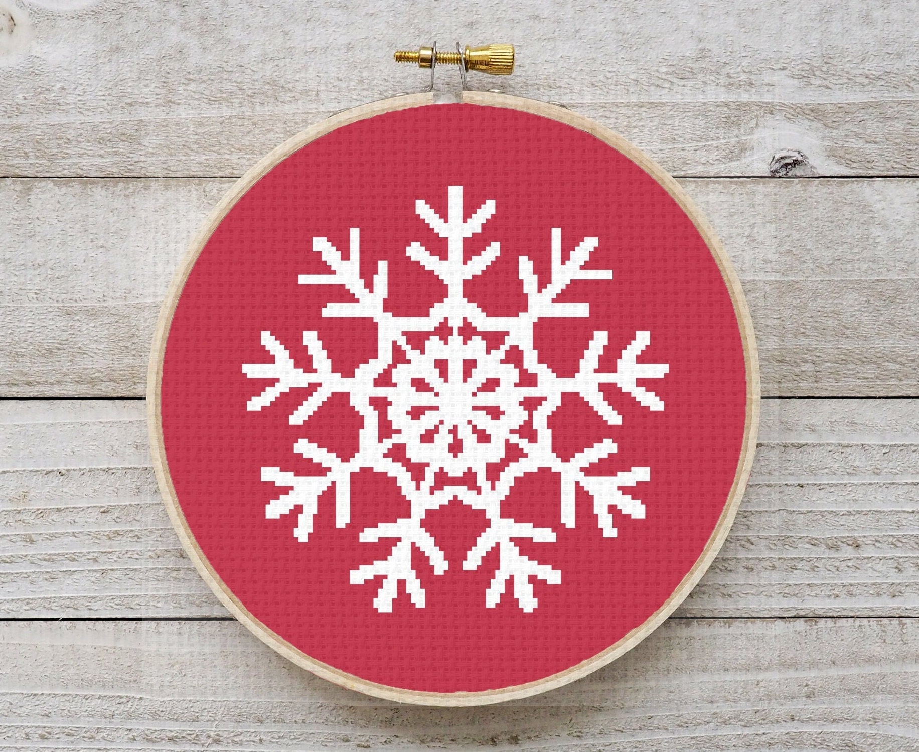 Kits De Décoration De Point De Croix En Bois De Noël Couture