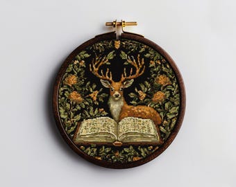 Tale Of A Deer Cross Stitch Pattern: Forest Embroidery DIY (Digital Download PDF) P72