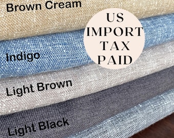 Stonewashed Linen Tablecloth: Custom Size, Round, Rectangle, Square, Oval