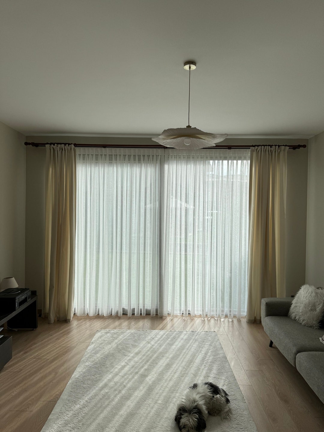 Wide Linen Look Curtains: 100% Privacy, 7 Colors - Rod Pocket Style - Etsy