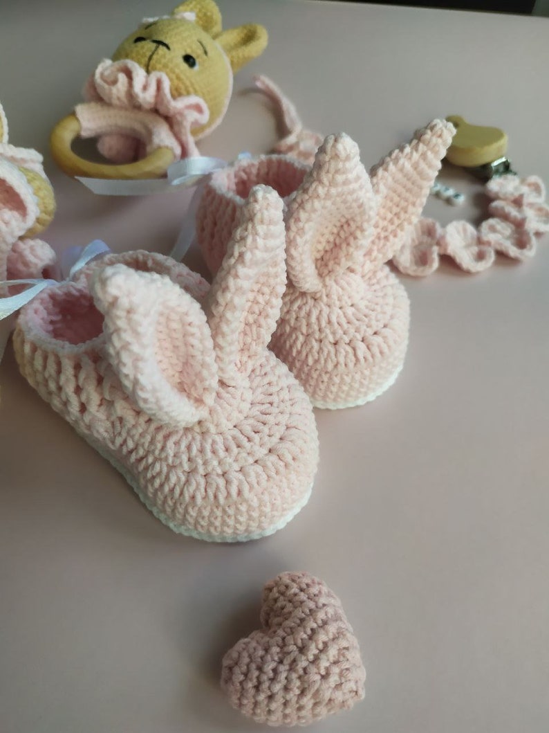 Baby Gift Box, Baby Gift Set, Crochet Bunny, New Born Baby Gift, Rattle ...