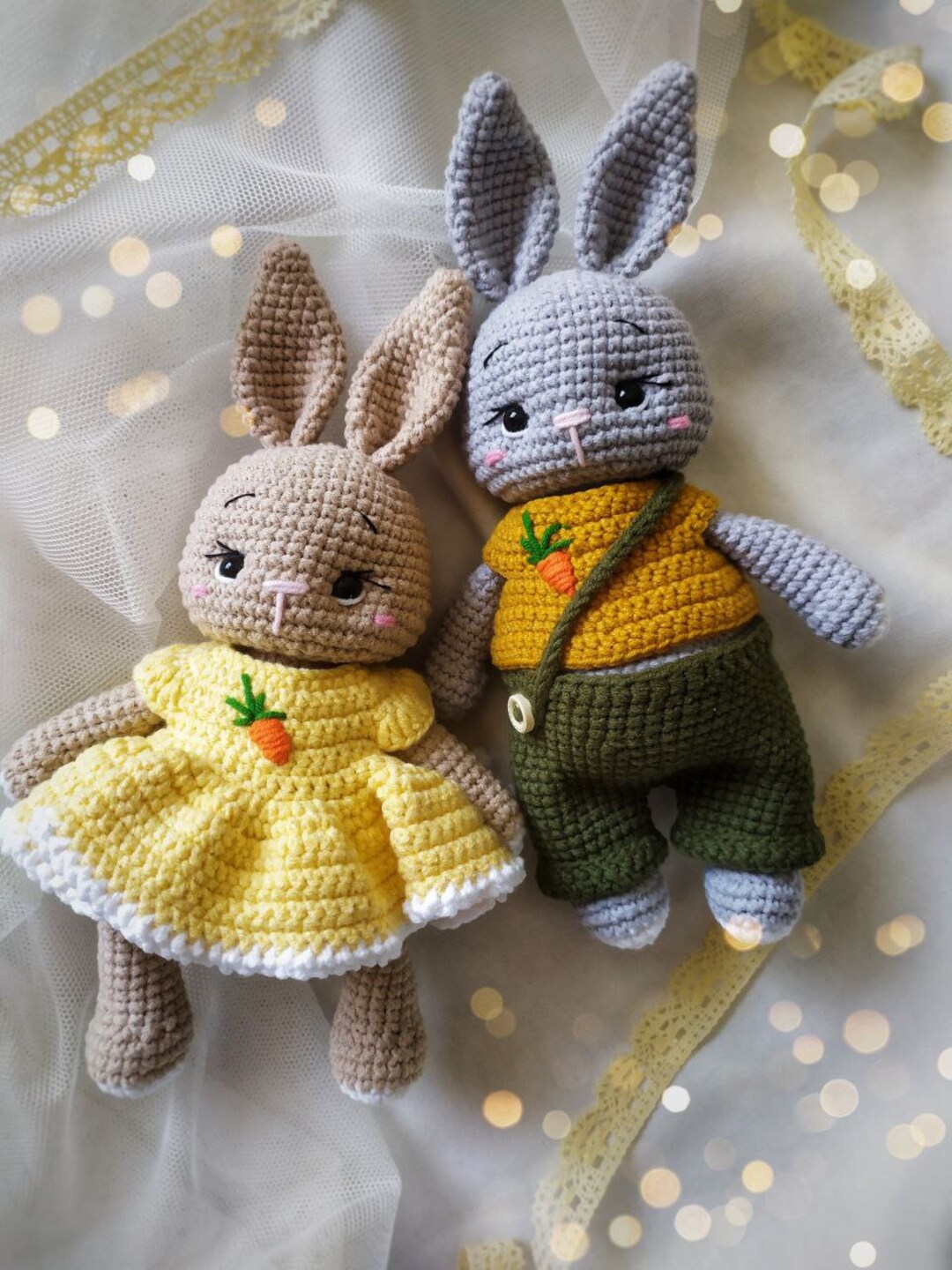 Crochet Pattern Rabbit Amigurumi, PDF Tutorial in English, Crochet ...
